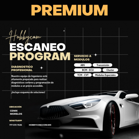 Escaneo y programación Vehiculos Premium